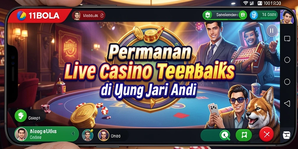 Tampilan gameplay Live Casino yang seru dan interaktif di 11BOLA.