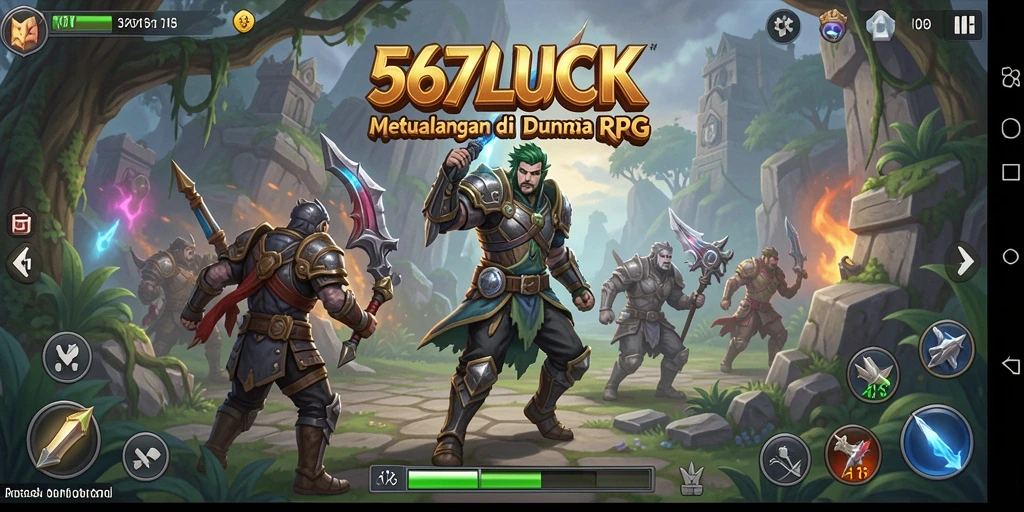 Tampilan gameplay RPG yang mendebarkan dari 567LUCK.