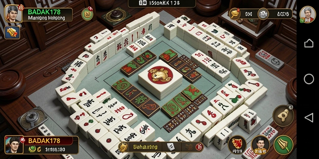 Tampilan gameplay menarik dari BADAK178 yang penuh dengan tantangan Mahjong.