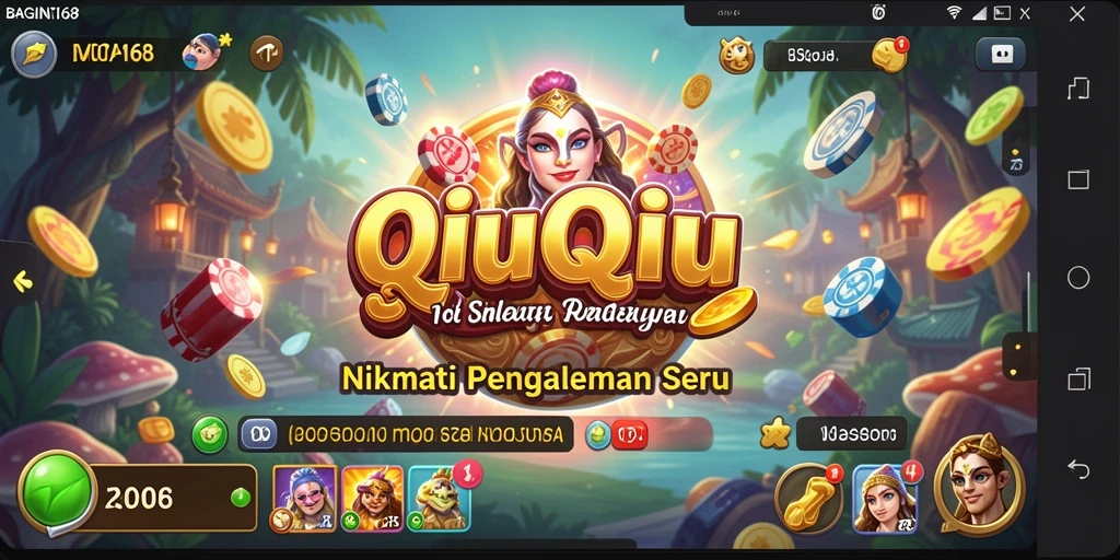 Screenshot gameplay QiuQiu yang penuh aksi.