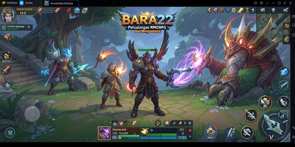 Tampilan gameplay BARA22 yang menarik dan interaktif di dunia MMORPG.