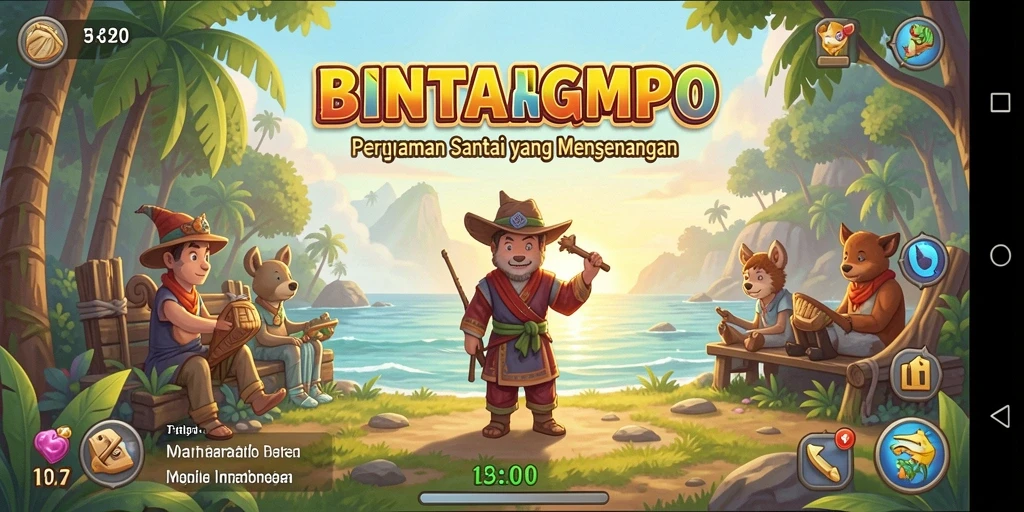 Screenshot gameplay BINTANGMPO menunjukkan kesenangan saat bermain.