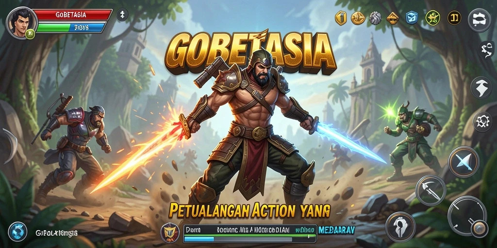 Screenshot GOBETASIA menampilkan aksi intens dalam permainan dengan grafis yang menarik.