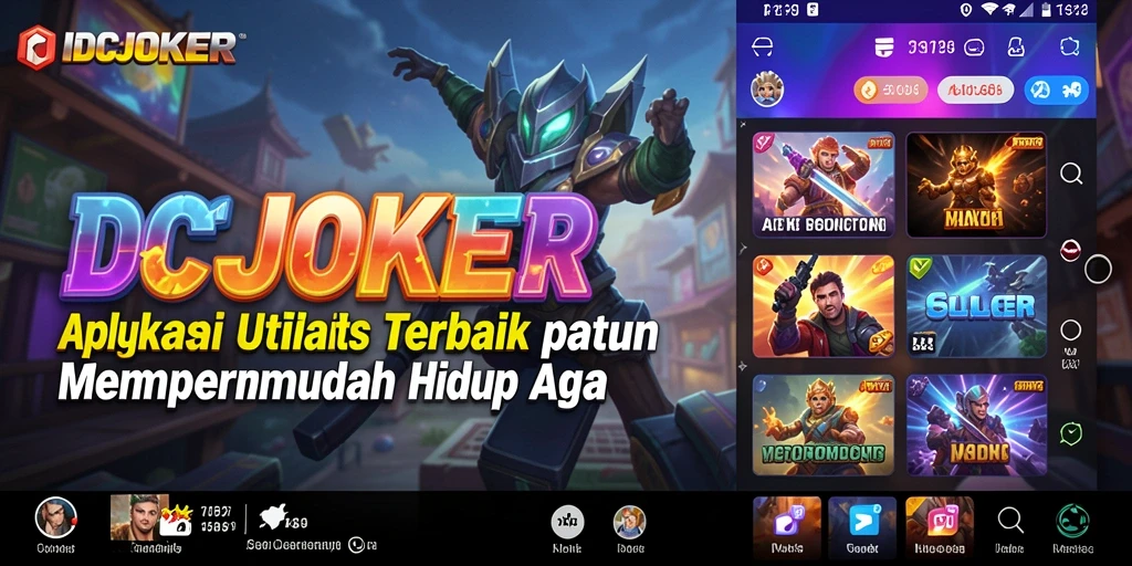 Tampilan antarmuka utama IDCJOKER yang sederhana dan fungsional.
