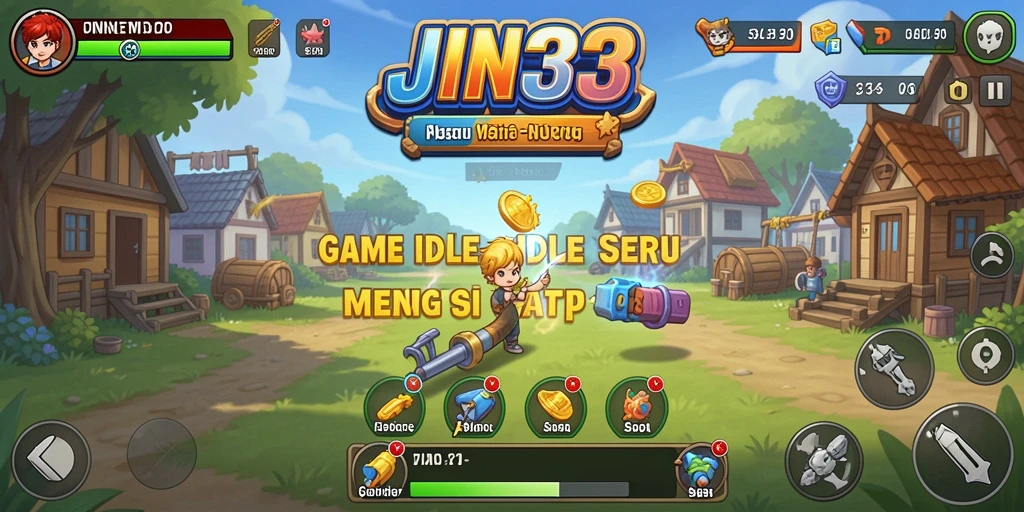 Gameplay JIN33 yang menghibur dan santai di layar.