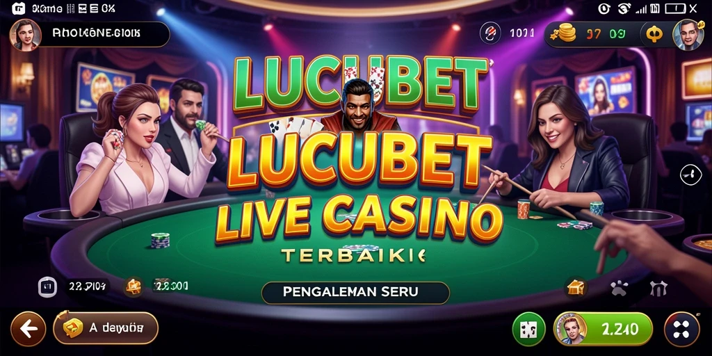 Tampilan gameplay LUCUBET yang menarik dan interaktif untuk Live Casino.