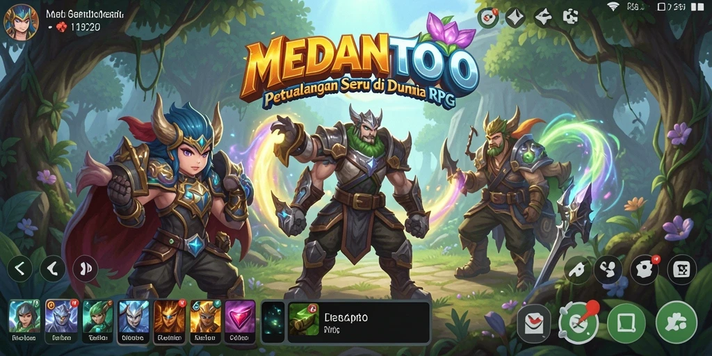 Tampilan gameplay seru dari MEDANTOTO di dunia RPG.