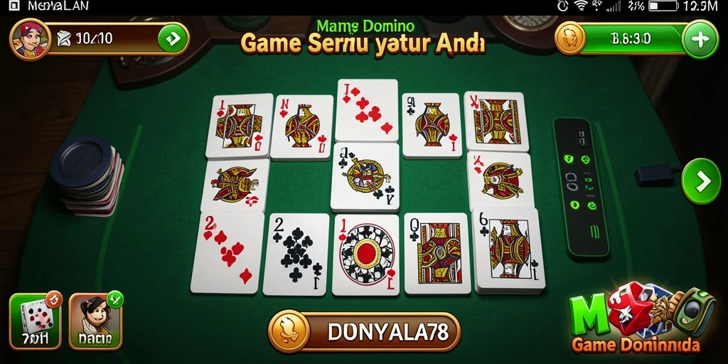 Tampilan menarik gameplay Domino di MENYALA78.