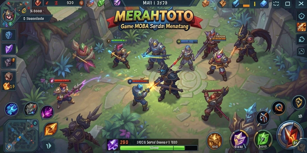 Gameplay seru dalam MERAHTOTO dengan karakter unik.