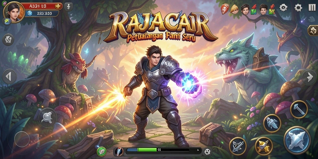Gameplay seru RAJACAIR dalam dunia fantasi yang memukau.