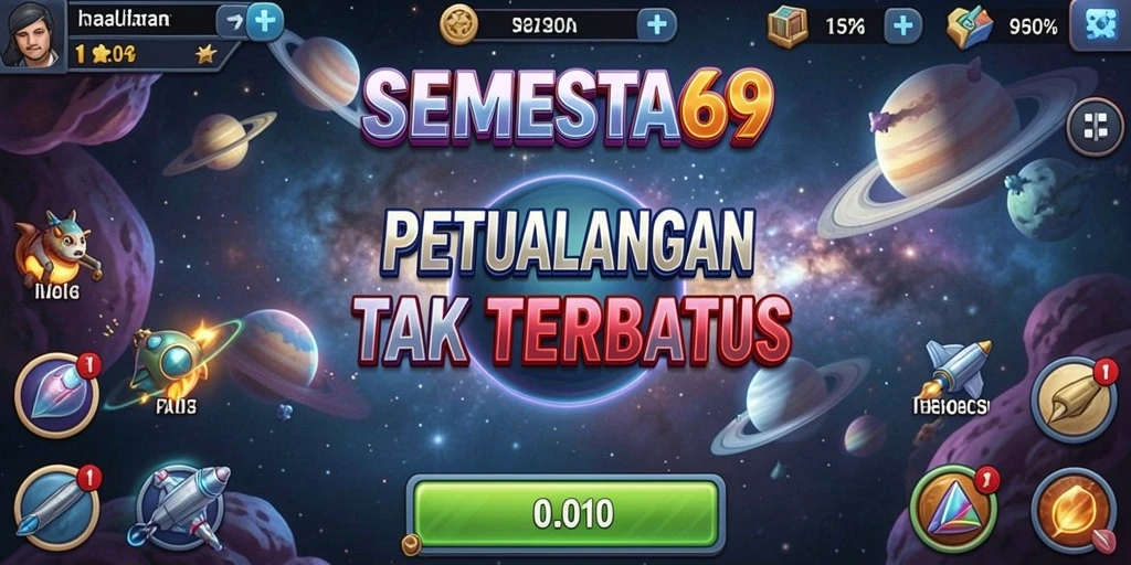 Tampilan gameplay menarik dari SEMESTA69 yang menunjukkan mekanisme Idle.