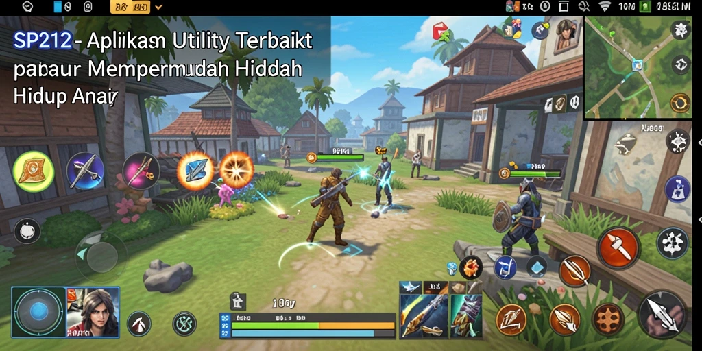 Tampilan antarmuka SP212 yang sederhana dan fungsional.
