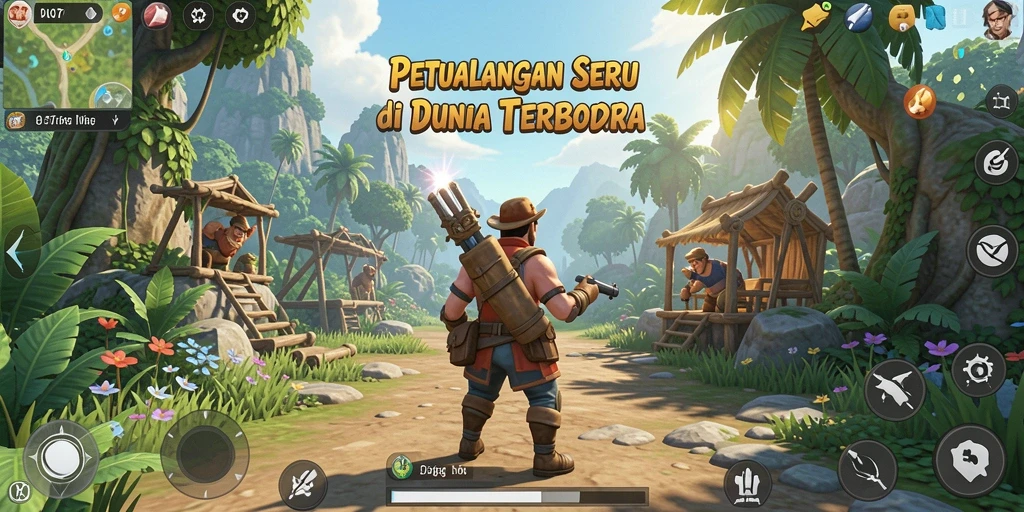 Tampilan gameplay yang mendebarkan di dunia terbuka V07.