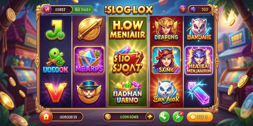 Gameplay V87 yang menarik dan penuh warna dalam slot.