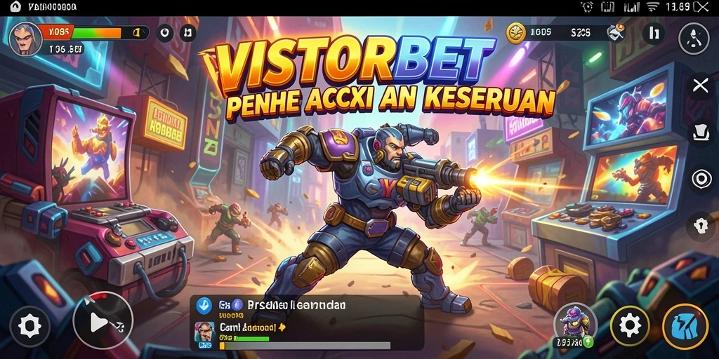 Screenshot gameplay <strong>VISITORBET</strong> menunjukkan aksi mendebarkan dalam game Arcade.